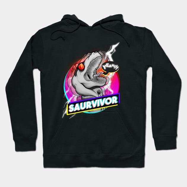 Saurvivor Hoodie by juanotron